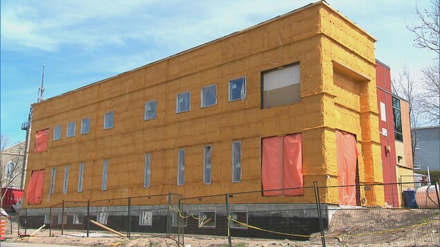 Chantier de construction de la grande mosquée de Québec