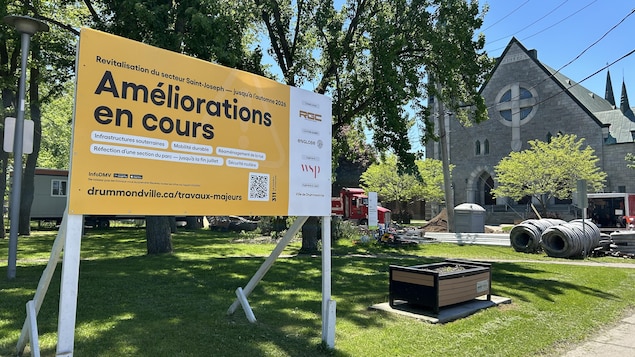  Des commerçants mécontents en raison de travaux à Drummondville 