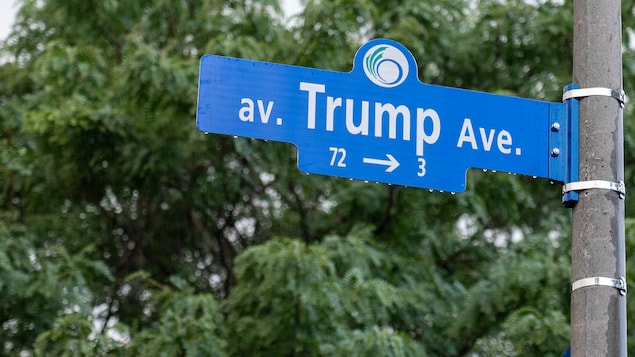 Street sign na Trump Avenue.