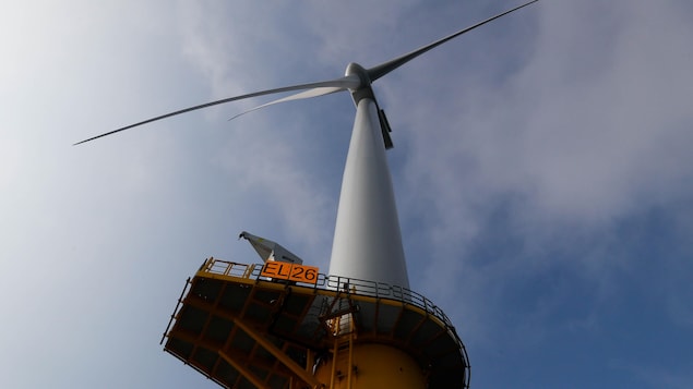 Une turbine éolienne près d'Amsterdam. Une turbine éolienne près d'Amsterdam.