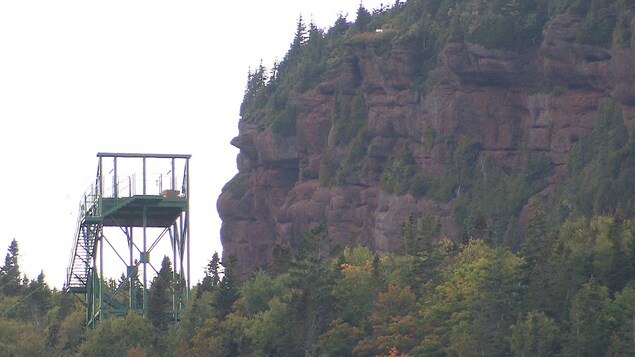 La tyrolienne du Géoparc de Percé La tyrolienne du Géoparc de Percé