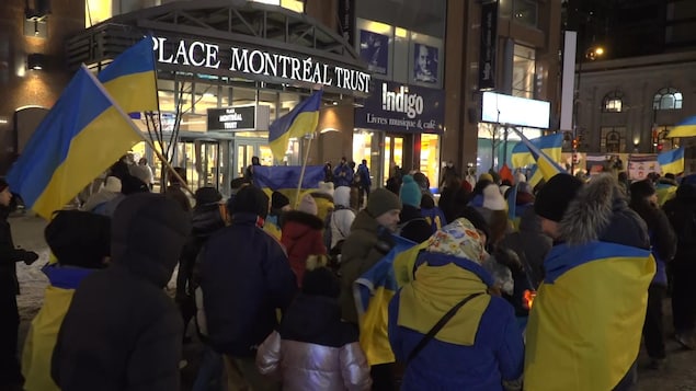 Hundreds in Montreal cheer on the cold in solidarity with Kiev |  The war in Ukraine