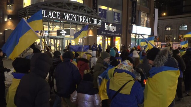 Hundreds in Montreal cheer on the cold in solidarity with Kiev |  The war in Ukraine