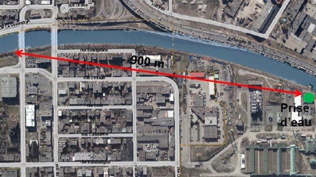 Plan du projet de canalisation pour protéger la prise d'eau de l'usine Atwater à Montréal Plan du projet de canalisation pour protéger la prise d'eau de l'usine Atwater à Montréal