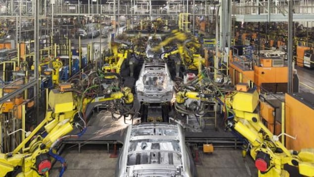 Usine d'assemblage de Nissan à Sunderland, au Royaume-Uni.