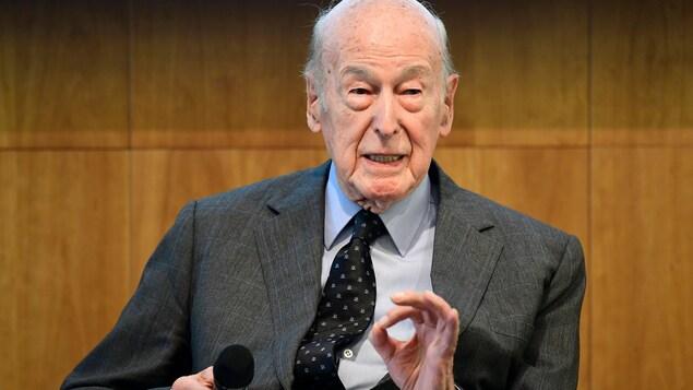 Valéry Giscard d'Estaing lors d'un événement à Berlin en mai 2017.