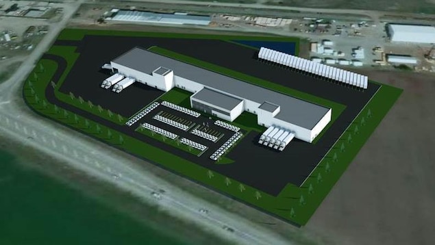Plan de l'usine de transformation de la laitue qui sera construite à Coldstream, en Colombie-Britannique, par l'entreprise Vegpro Plan de l'usine de transformation de la laitue qui sera construite à Coldstream, en Colombie-Britannique, par l'entreprise Vegpro