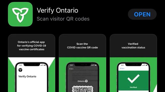 Logo ng Verify Ontario.
