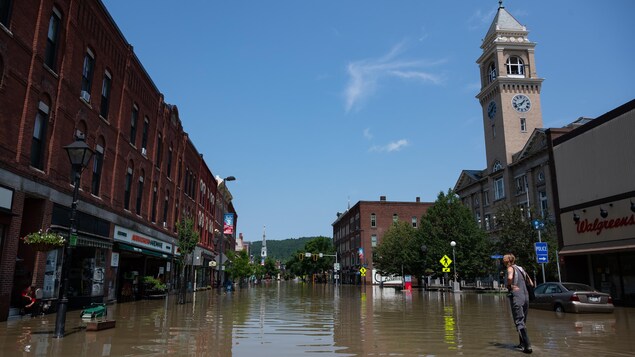 Évacuations au Vermont, touché par des inondations « historiques »