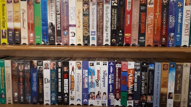 Des cassettes VHS.