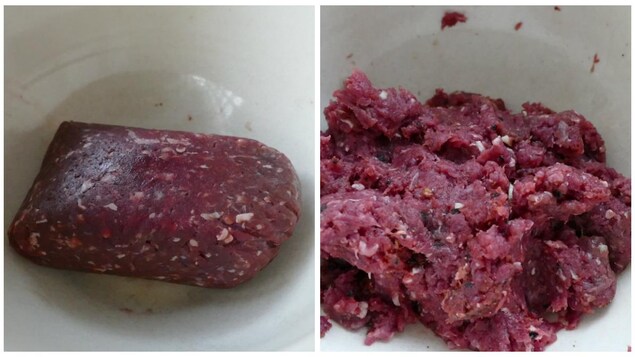La viande d'orignal avec les épices La viande d'orignal avec les épices