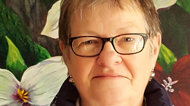 Portrait du visage de Vicky Giroux. Portrait du visage de Vicky Giroux.