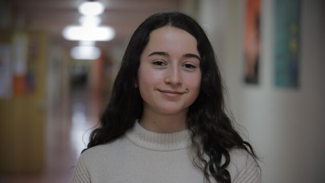 Vicky Renaud, élève de 5e secondaire à la Courvilloise