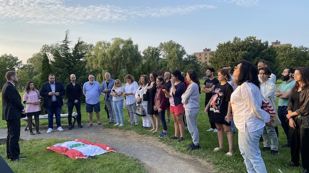 Commemoration Vigil Marks 3rd Anniversary of Beirut Port Explosion in Montreal’s Marcelin-Wilson Park