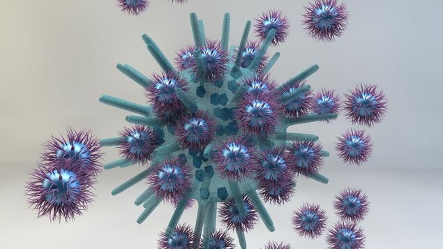 Représentation artistique d'une attaque imaginaire des nanoparticules sur un virus, conduisant à la perte de son intégrité. Représentation artistique d'une attaque imaginaire des nanoparticules sur un virus, conduisant à la perte de son intégrité.