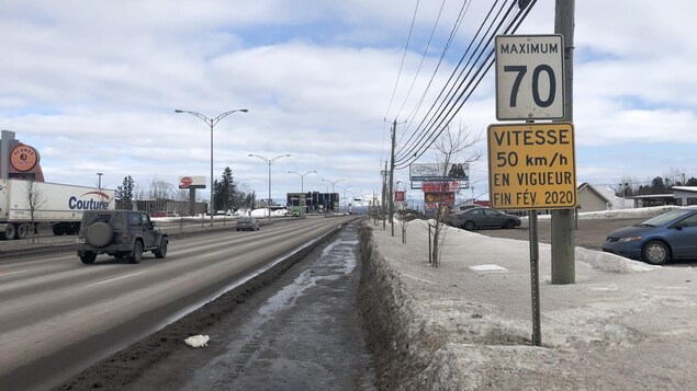 Entrée en vigueur de la nouvelle limite de vitesse sur le boulevard