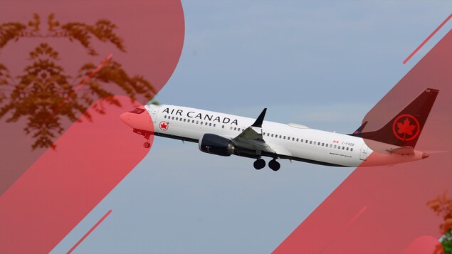 Un avion d'Air Canada.