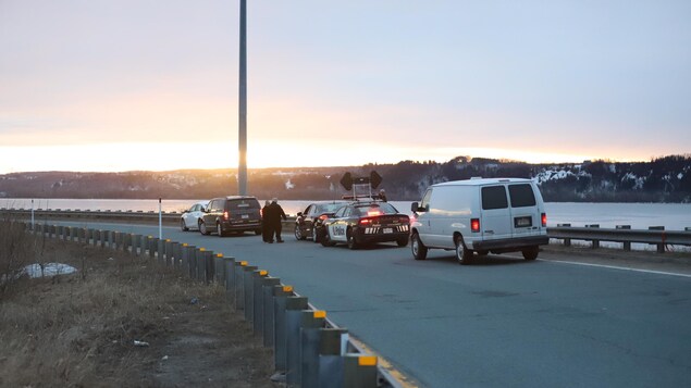 L'accident est survenu dans ce secteur, près de la jonction entre les autoroutes Félix-Leclerc et Dufferin-Montmorency.