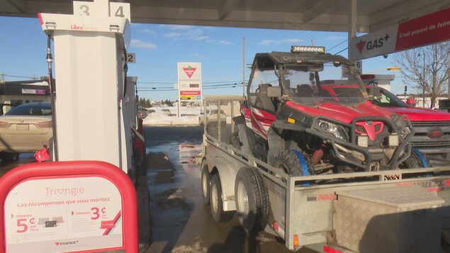 À compter de ce samedi il sera possible de se rendre en ville en VTT, à Tracadie, pour faire le plein.