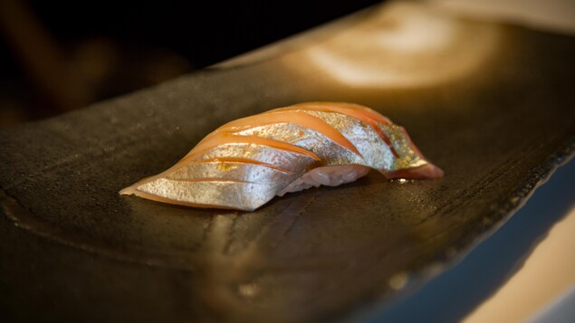 Nigiri de sériole (amberjack) Nigiri de sériole (amberjack)