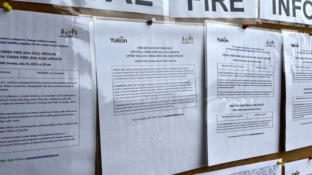 L’avis de veille d’évacuation émis en raison des feux est levé dans le centre du Yukon
