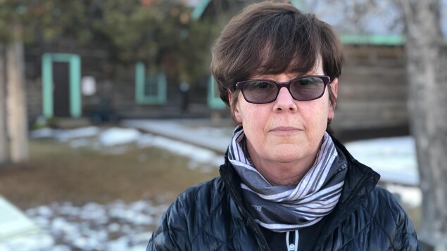 Sylvie Salomon à Whitehorse en hiver.