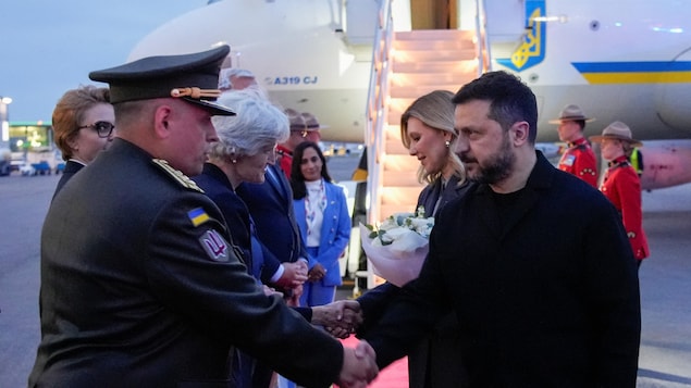 Le président ukrainien Volodymyr Zelensky est arrivé au Canada