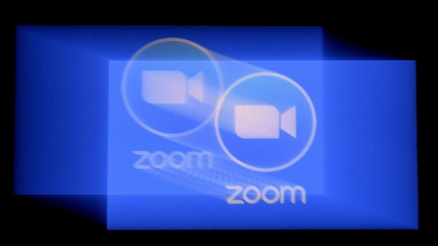 Le logo de l'application Zoom.