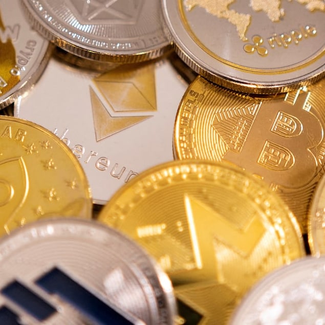 A representation of cryptocurrencies in this illustration taken on January 24, 2022.