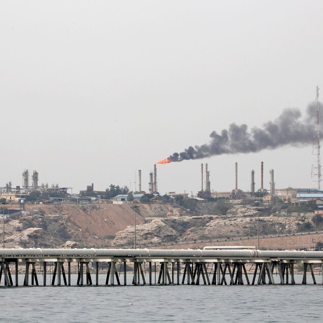 Installations pétrolières iraniennes sur l'île de Kharg