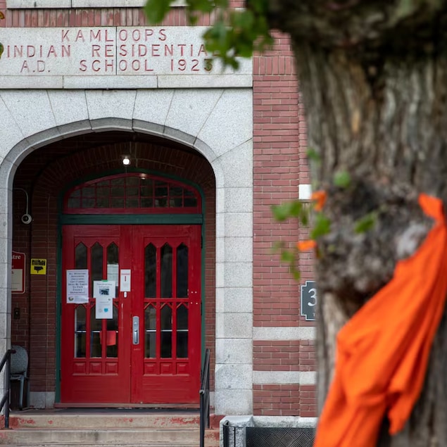 L'ancien pensionnat pour Autochtones de Kamloops.