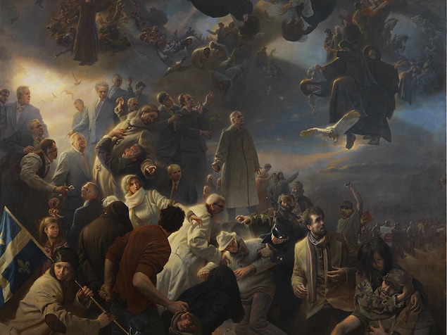 La fresque « Quebec », du peintre américain Adam Miller La fresque « Quebec », du peintre américain Adam Miller