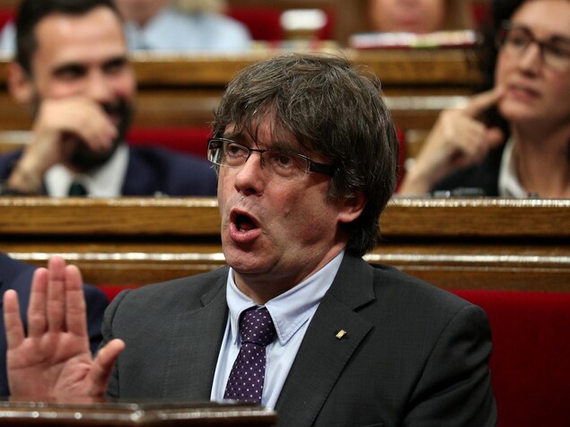 Carles Puigdemont, actuel président du gouvernement catalan. Carles Puigdemont, actuel président du gouvernement catalan.