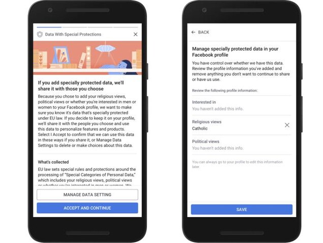 Les menus permettant de modifier la confidentialité de certaines informations personnelles. Les menus permettant de modifier la confidentialité de certaines informations personnelles.