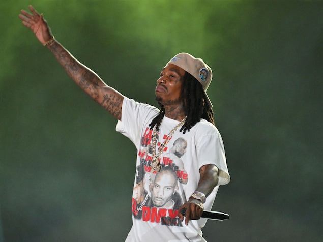 Wiz Khalifa sur scène.