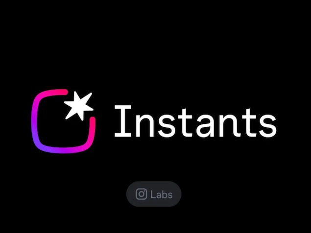 Le logo d'instants, un carré aux arrêtes roses et mauves avec une étoile dans le coin droit supérieur.
