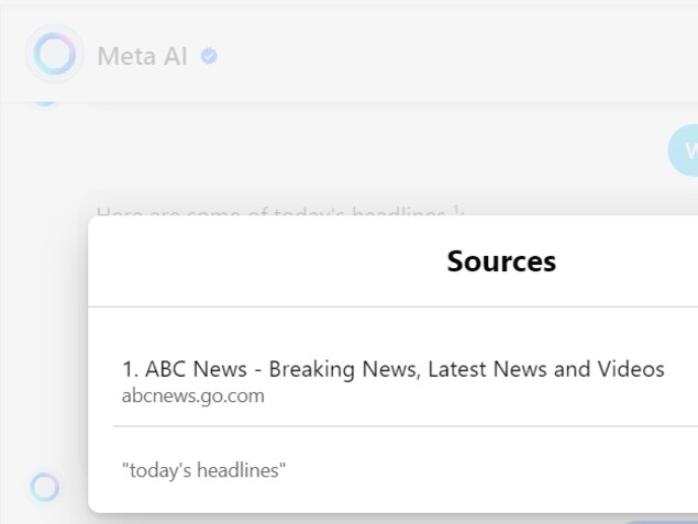 Meta AI utilise les contenus de médias canadiens | En bref | Radio-Canada