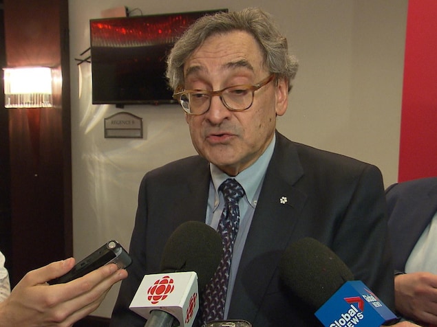 Michael Sabia, PDG de la Caisse de dépôt et placement du Québec, lors d'un passage à la Chambre de commerce du Montréal métropolitain Michael Sabia, PDG de la Caisse de dépôt et placement du Québec, lors d'un passage à la Chambre de commerce du Montréal métropolitain