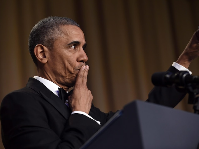 Barack Obama au dîner de l’Association des correspondants de la Maison-Blanche en 2016