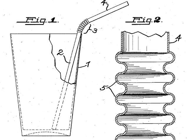 Image d'une paille articulée Image d'une paille articulée