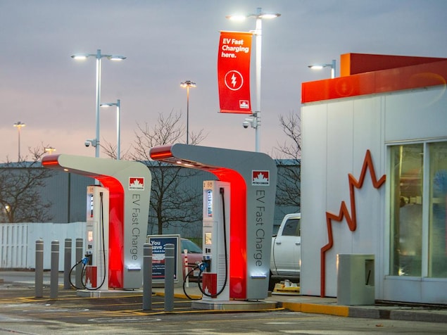 Actuellement, six stations Petro Canada du Québec offrent des bornes de recharge électrique.