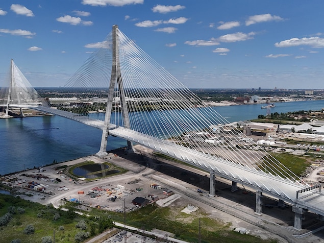 Le pont Gordie-Howe le 23 juillet 2026.