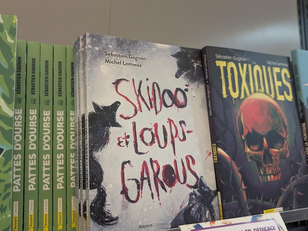 Le livre « Skidoo et loups-garous » de Sébastien Gagnon et Michel Lemieux.