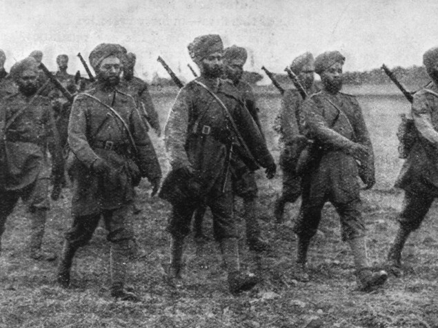 Des soldats avec des turbans. Des soldats avec des turbans.