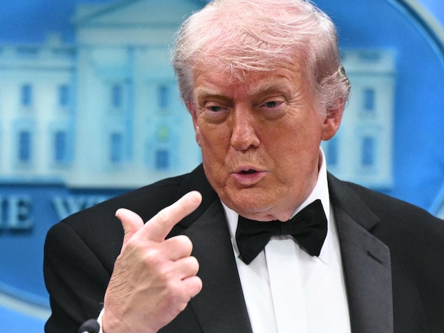 Le président américain Donald s'exprime lors d'un point presse.