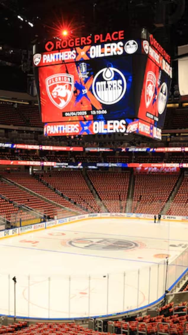 L'intérieur de l'aréna des Oilers, à Edmonton.