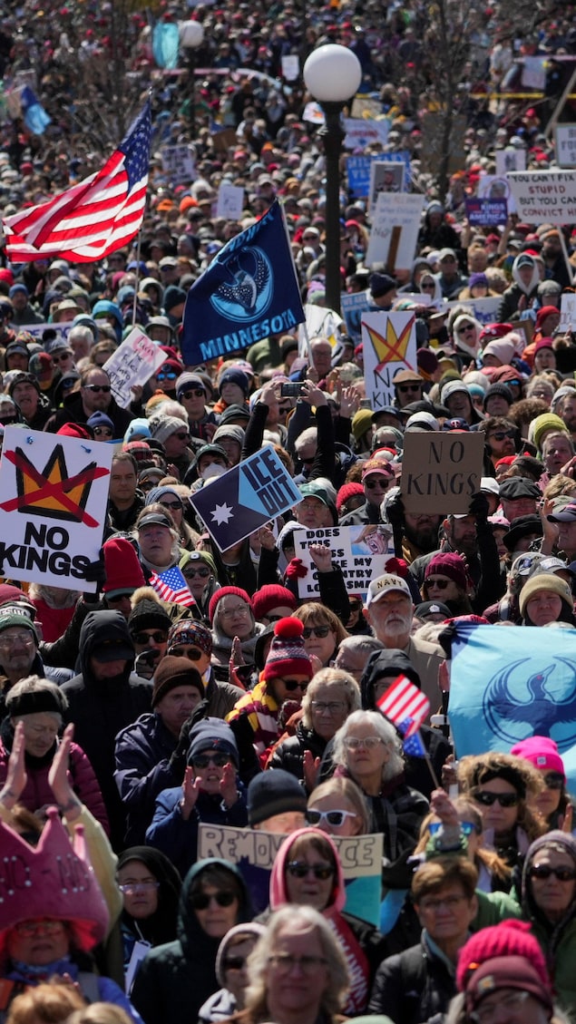 Foule de manifestants