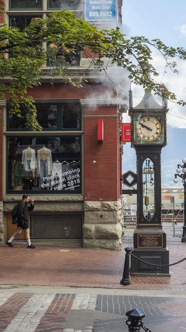 L'horloge à vapeur du quartier Gastown, à Vancouver, en Cololmbie-Britannique le 16 juin 2021. 