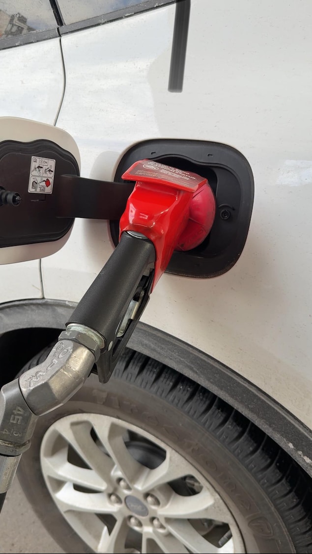 Une pompe à essence.