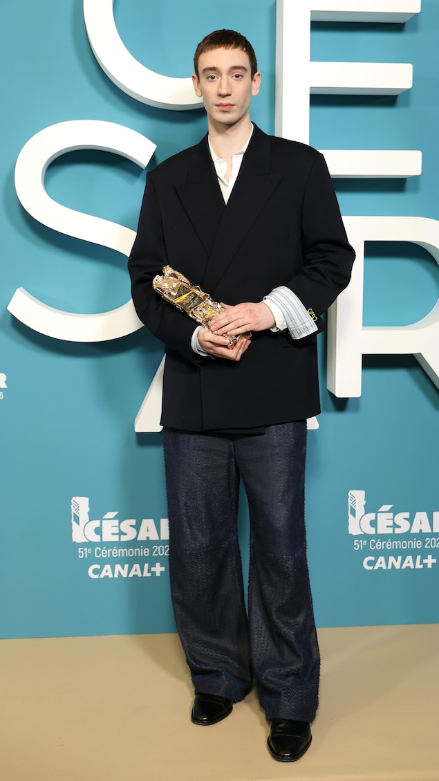 Théodore Pellerin à la 51e cérémonie des César.